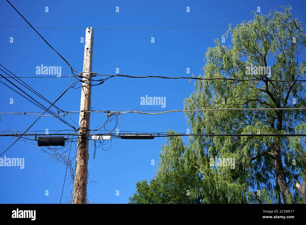 Old Utility Pole Stockfotos und -bilder Kaufen - Alamy