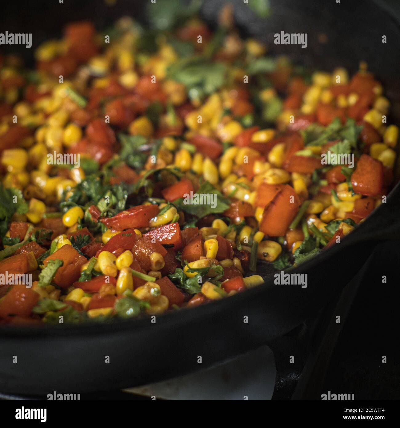 Maispflückvorrat Stockfoto