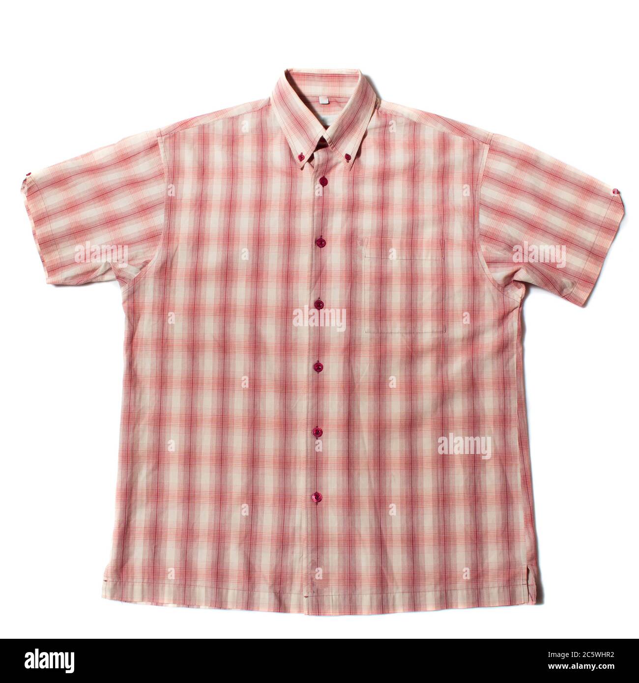 Sommerhemd mit kurzen Ärmeln Stockfoto
