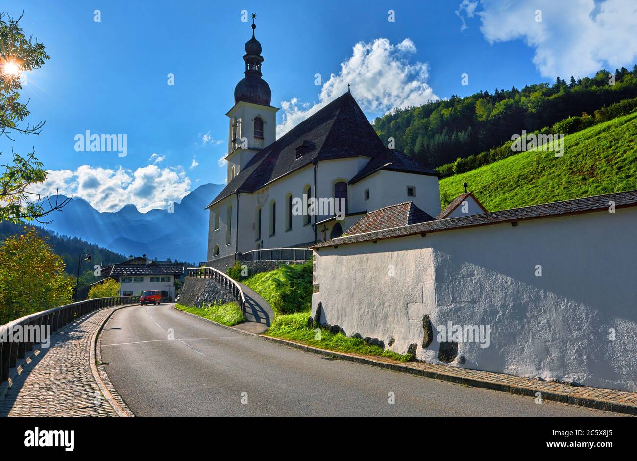 Besuch in Ramsau bei Berchtesgaden, Deutschland Stockfoto