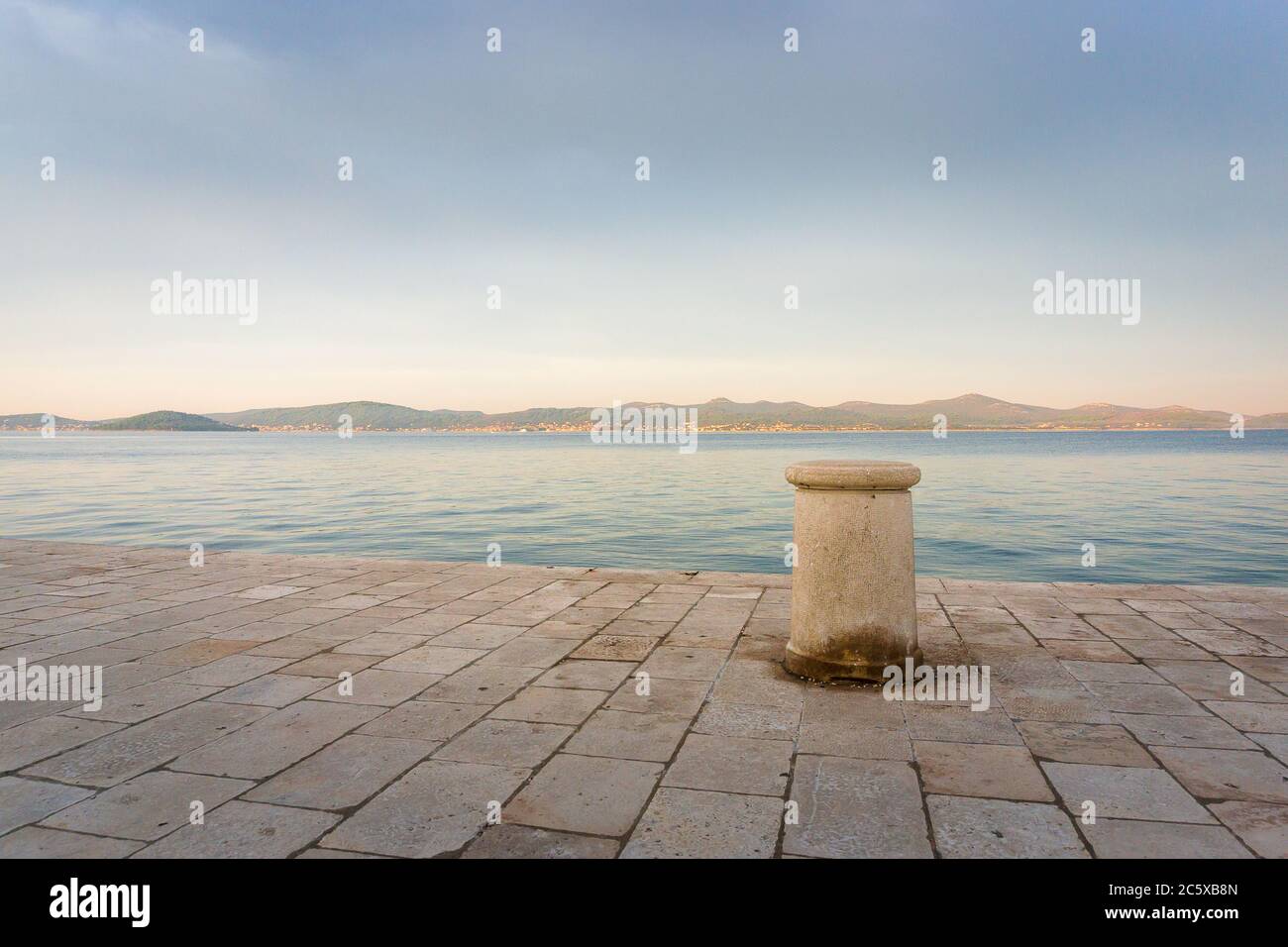 Einige Panorama und Impressionen aus der Hafenstadt Zadar in Kroatien Stockfoto