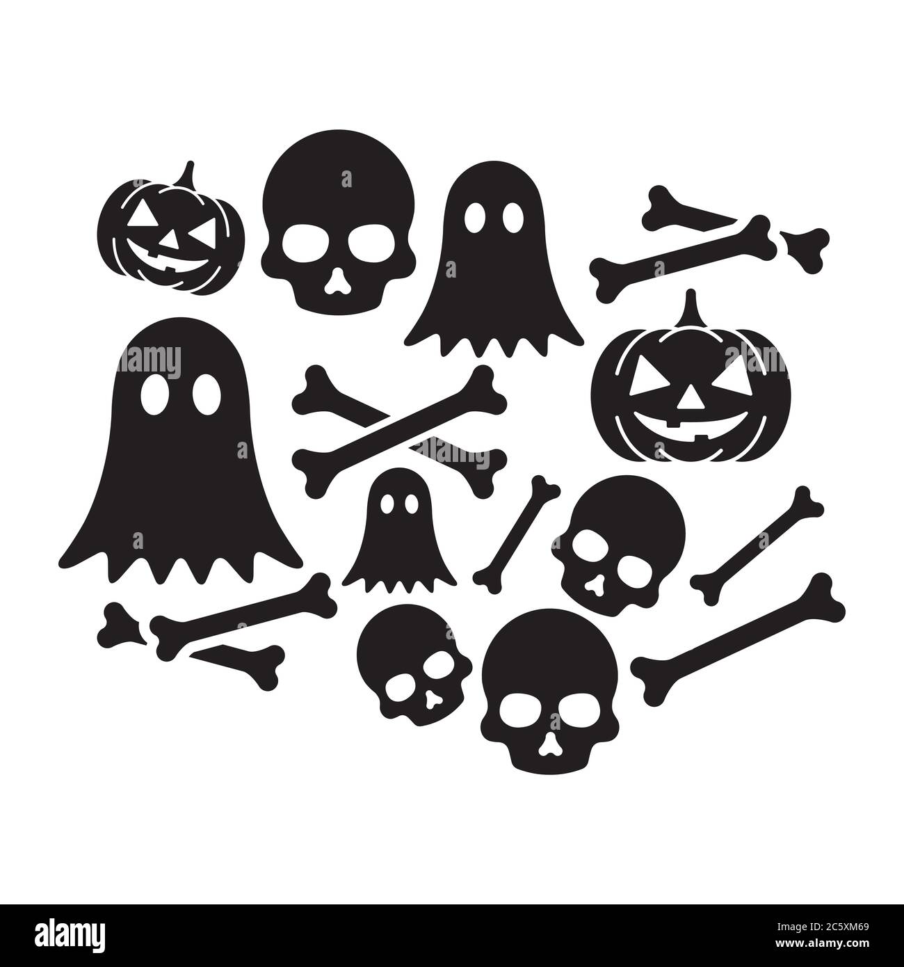halloween Symbol Design Vektor Illustration Stock Vektor