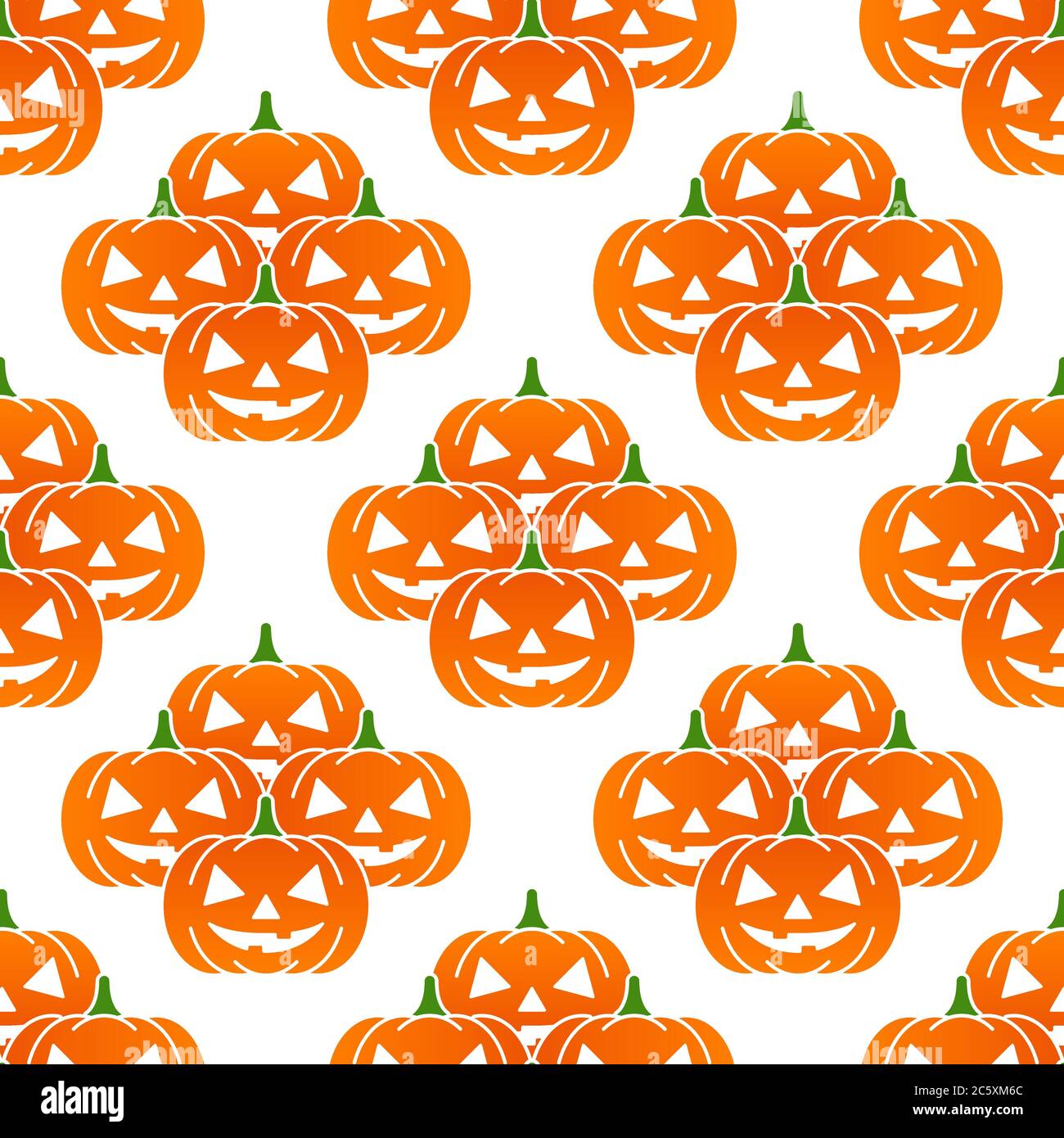 Muster halloween Kürbisse Design Vektor Illustration Stock Vektor