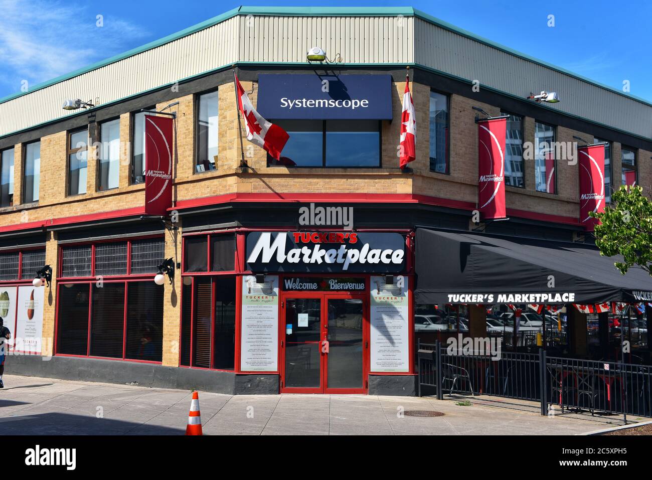 Ottawa, Kanada - 4. Juli 2020: Tucker's Marketplace im Byward Market. Die Kette von all you can eat Restaurants in Ontario kündigte an, dass sie so essen würden Stockfoto