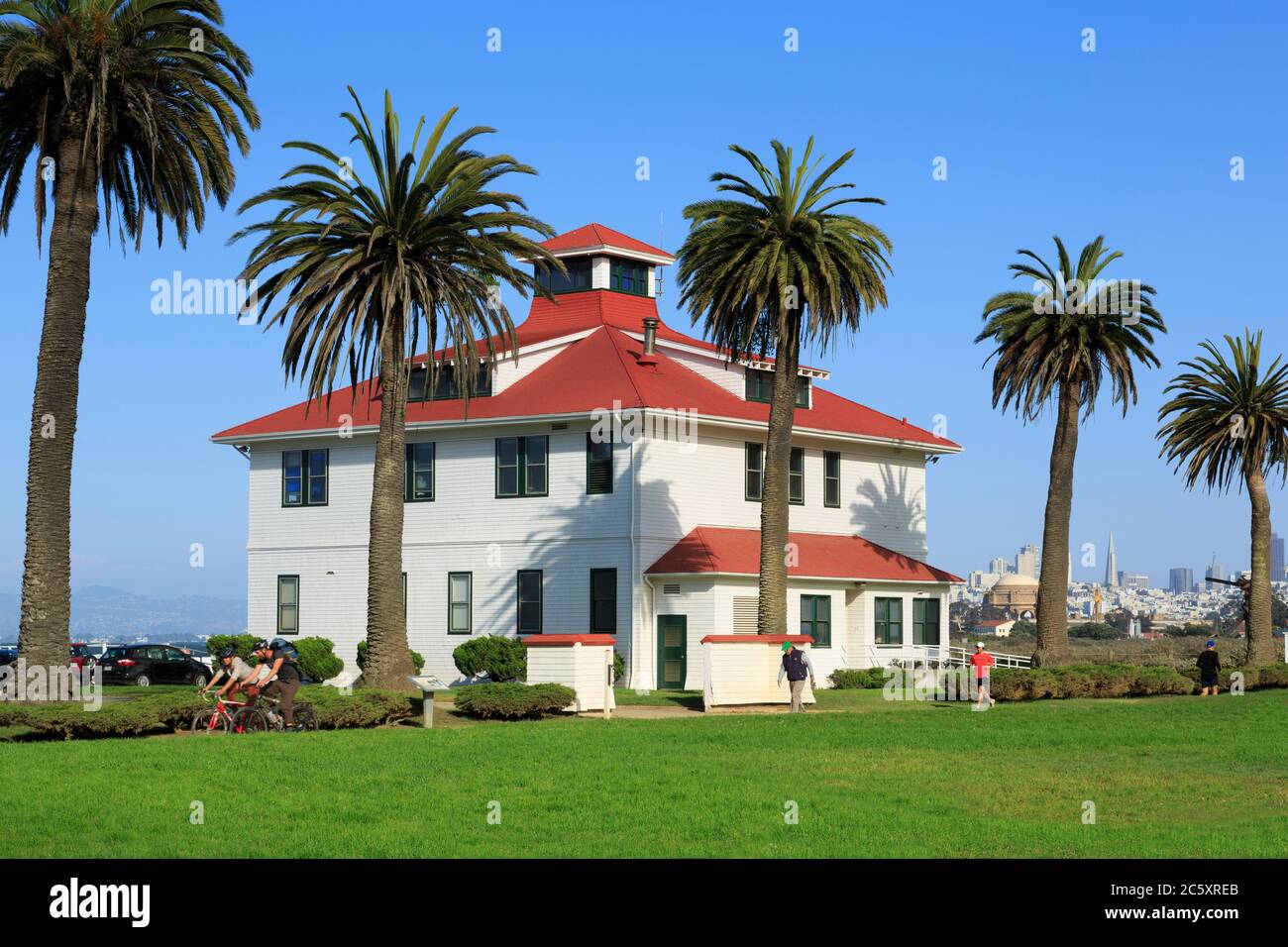 Lebensrettsstation in Crissy Field, San Francisco, Kalifornien, USA Stockfoto