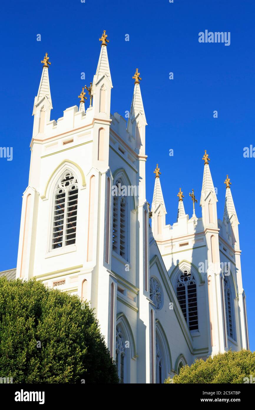 Nationalschrein von St. Francis of Assisi, Columbus Avenue, San Francisco, Kalifornien, USA Stockfoto