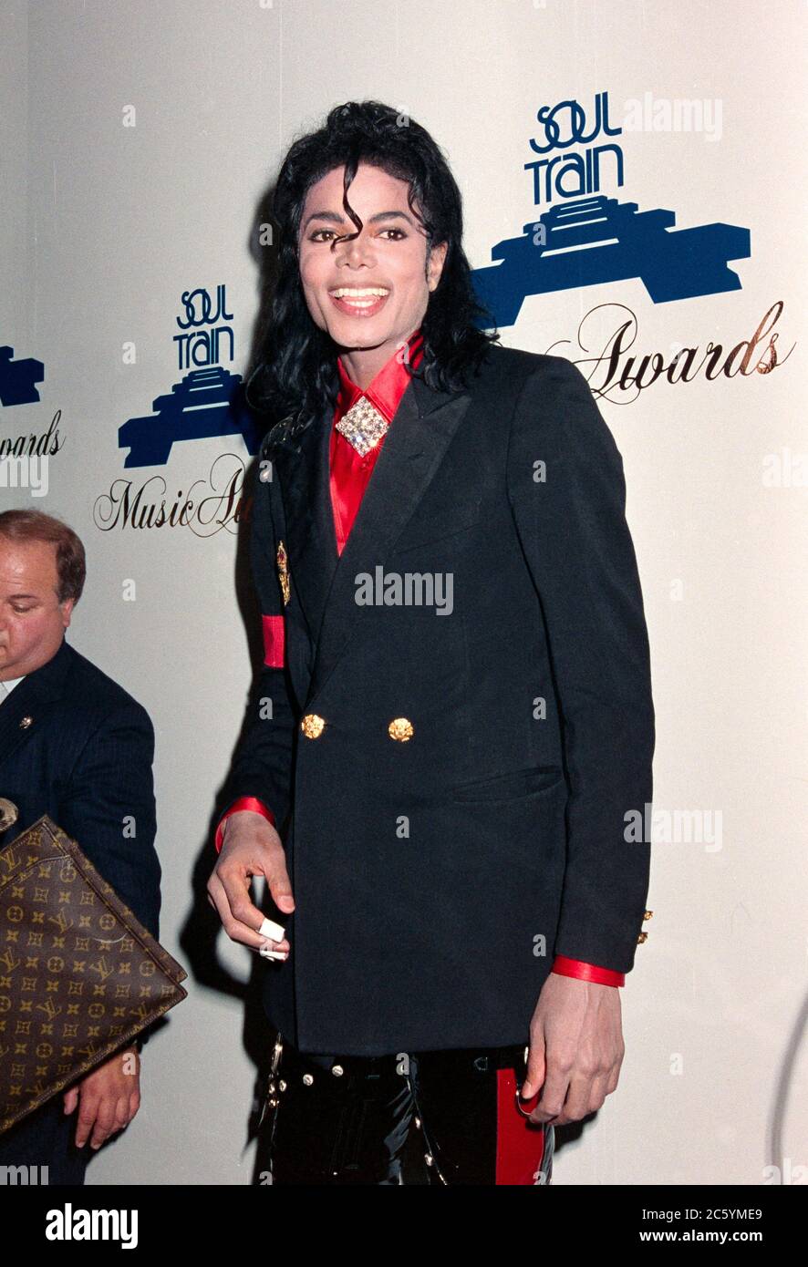 ARCHIV: LOS ANGELES, CA: 14. April 1989: Michael Jackson bei den Soul Train Music Awards. Datei Foto © Paul Smith/Featureflash Stockfoto