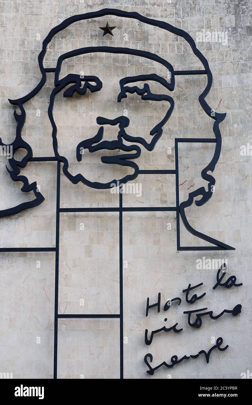 Havanna, KUBA che guevara Wandbild havanna Stockfoto