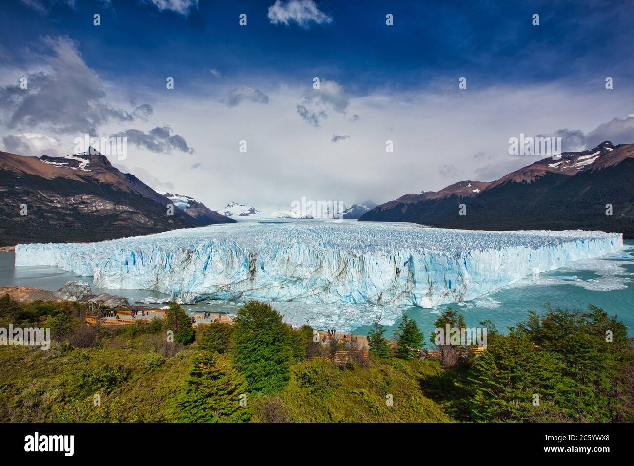Perito Moreno Gletscher. Los Glaciares Nationalpark. Argentino Lake. In Der Nähe Von El Calafate. Provinz Santa Cruz. Patagonien. Argentinien. Stockfoto