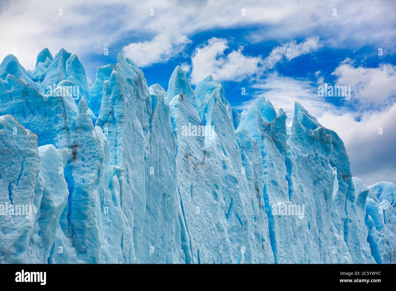 Perito Moreno Gletscher. Los Glaciares Nationalpark. Argentino Lake. In Der Nähe Von El Calafate. Provinz Santa Cruz. Patagonien. Argentinien. Stockfoto