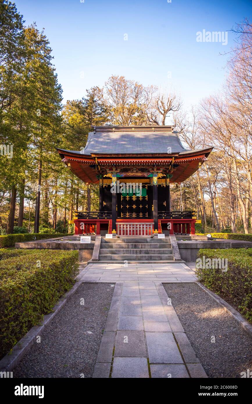 Ehemaliger Jishoin-Schrein im Palast des Tokyo Museum of Architecture Stockfoto