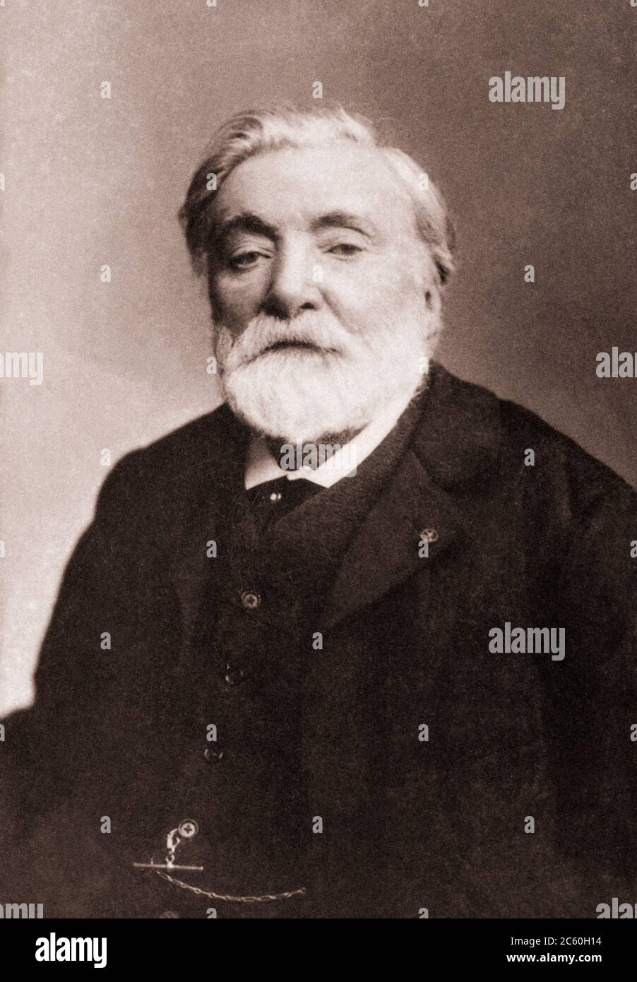 Henri, vicomte de Bornier (1825 – 1901) war ein französischer Dichter, Theaterkritiker und Dramatiker. Seine Romane «Le Fils de la terre» (1864), «La Lizardière» (188 Stockfoto