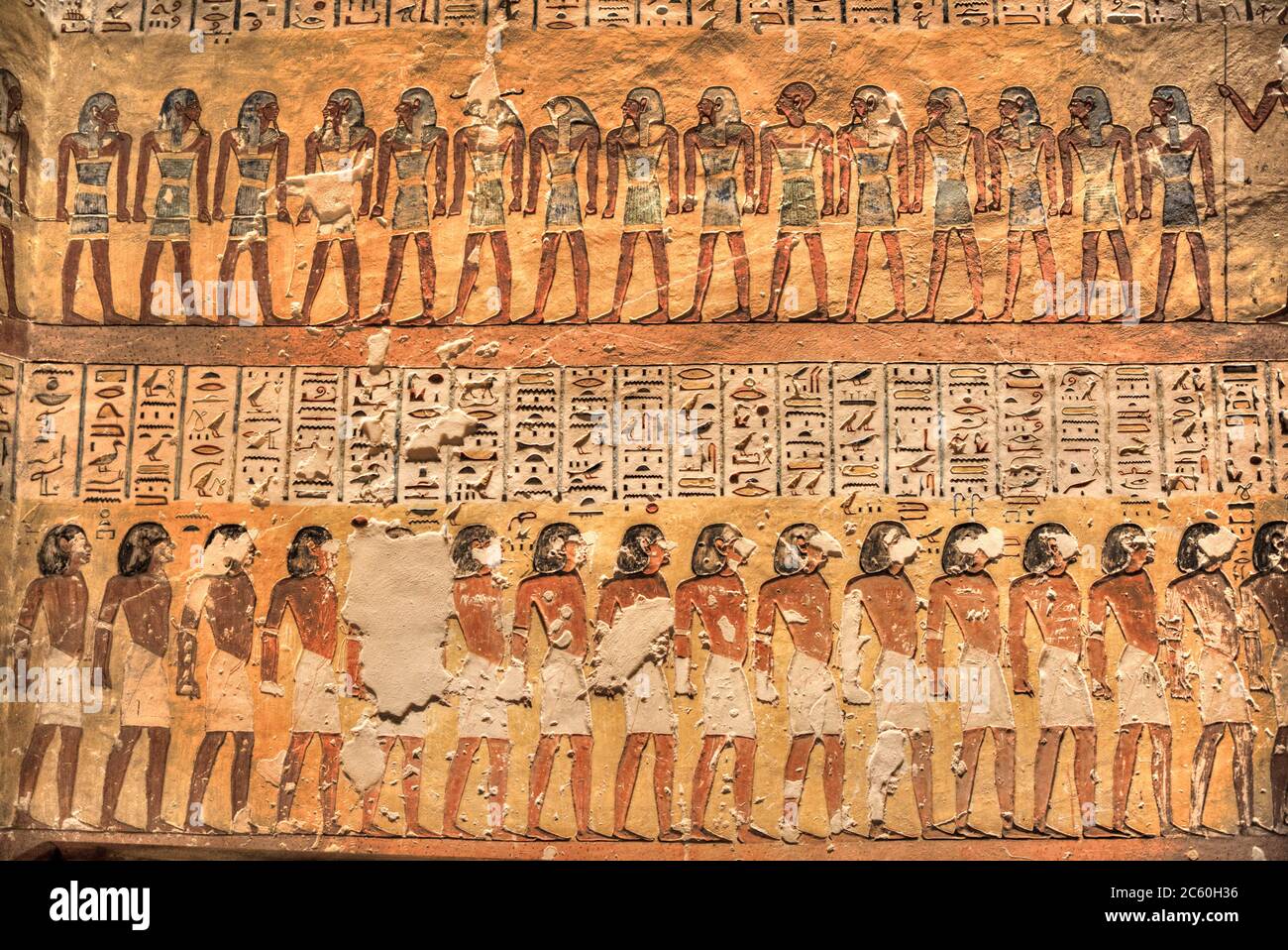 Wandgemälde, Grab von Ramses IV, KV2, Tal der Könige, UNESCO