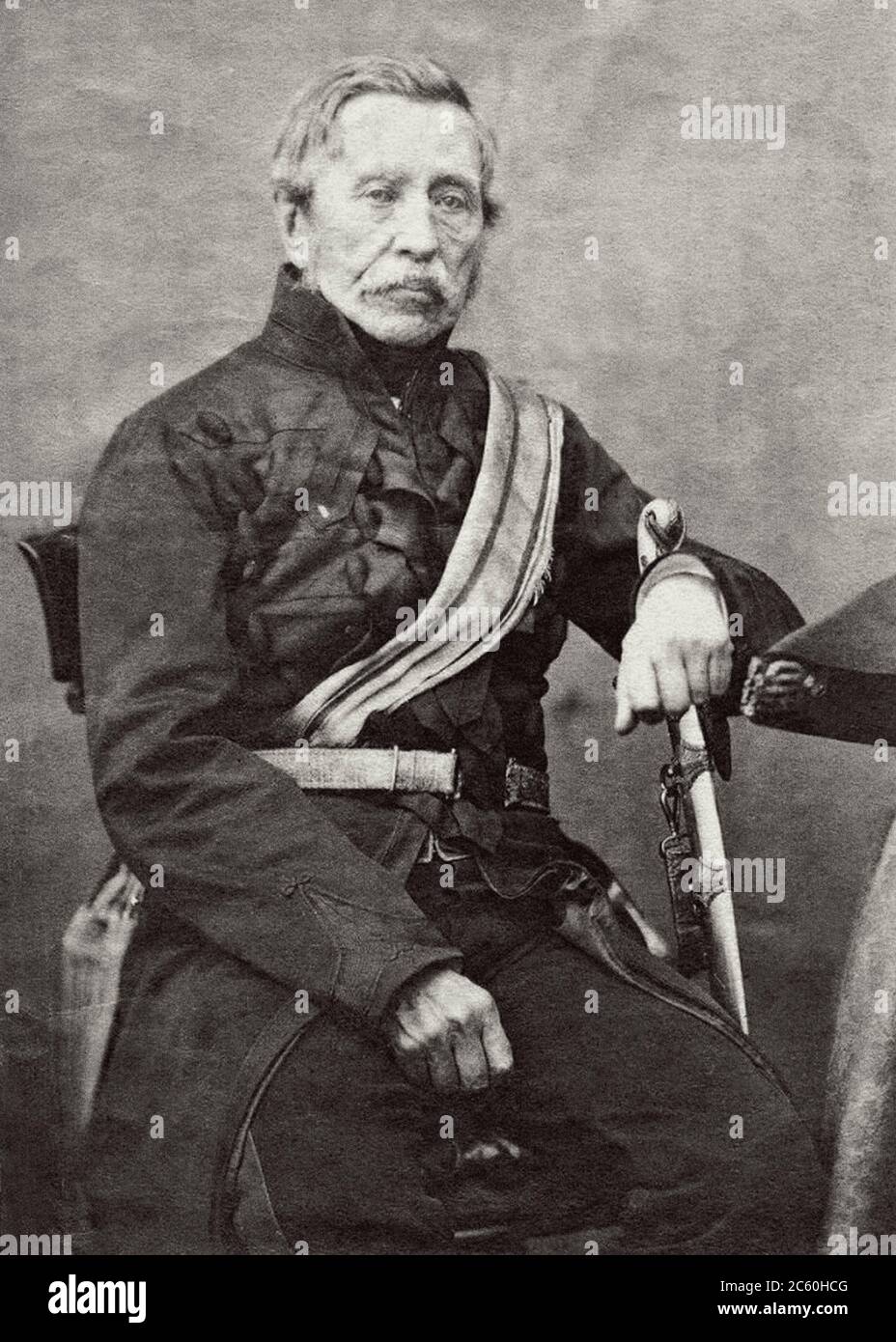 Feldmarschall Sir John Fox Burgoyne, 1. Baronet GCB (1782 – 1871) war ein britischer Armeeoffizier. Nach der Teilnahme an der Belagerung von Malta während der Fren Stockfoto