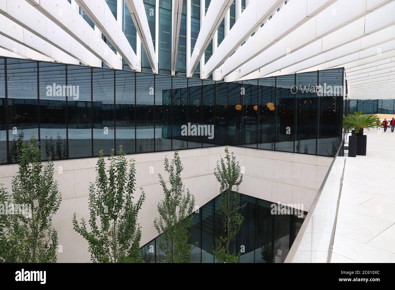 Lissabon, Portugal - Juni 6, 2018: EDP-Energias de Portugal zentrale Bürogebäude in Lissabon. EDP ist einer der wichtigsten portugiesischen elektrische Versorgungsunternehmen Stockfoto
