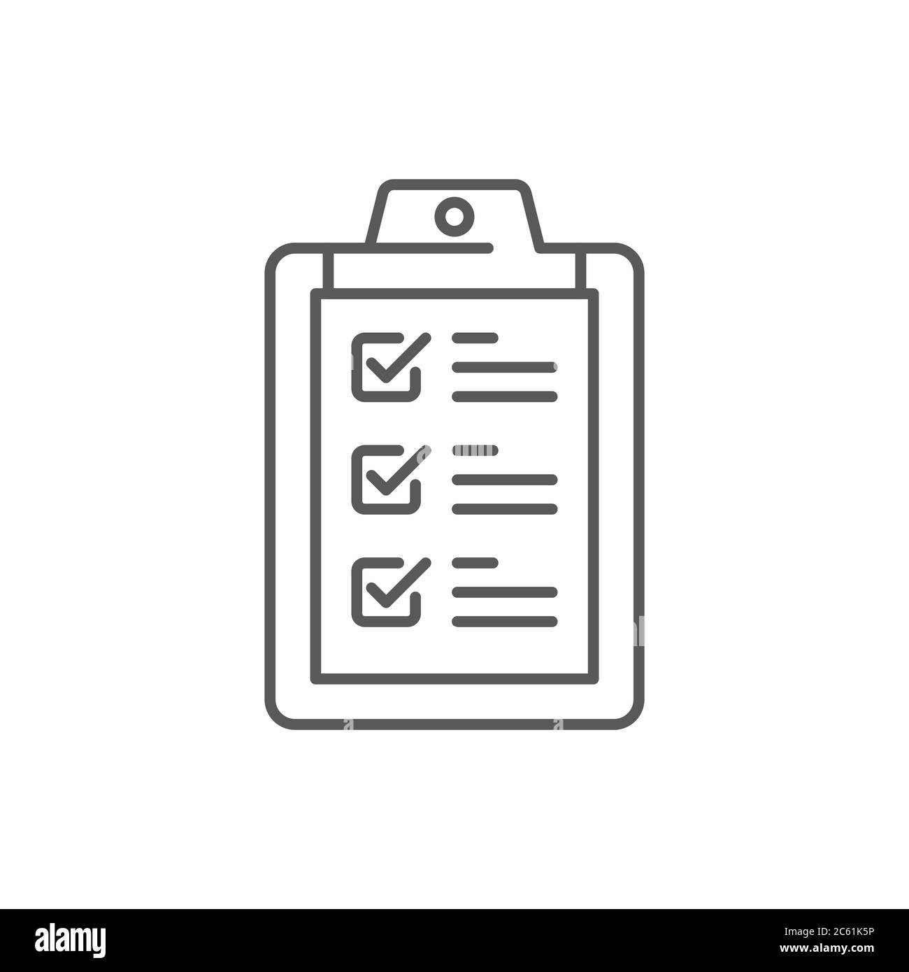 Um Liste Papier Zwischenablage Vektor Symbol Symbol auf weißem Hintergrund isoliert Stock Vektor