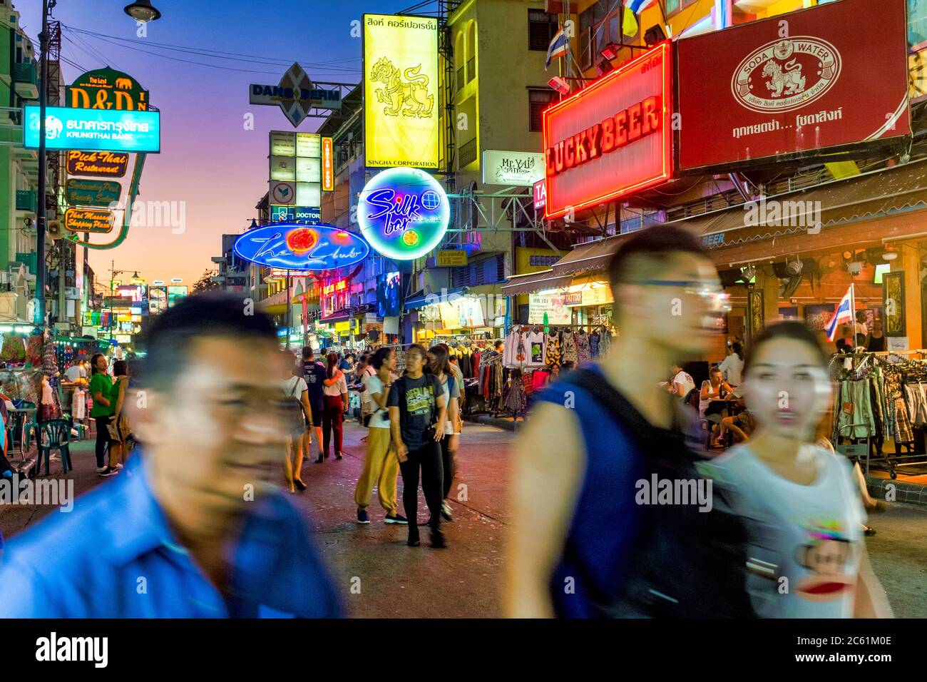 Khaosan Road, Bangkok, Thailand Stockfoto