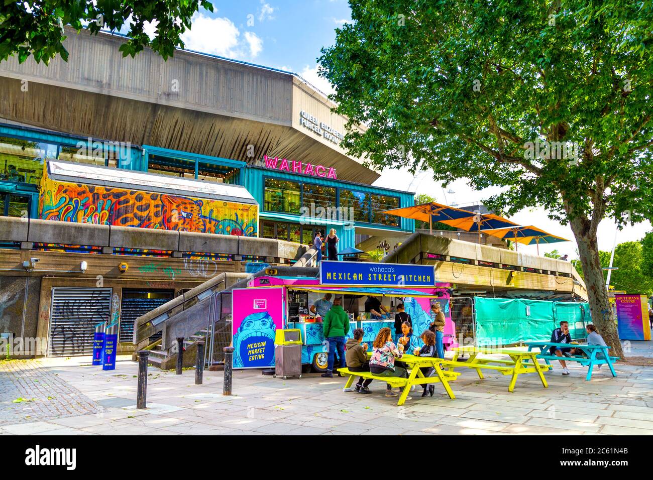 Wahaca Restaurant im Southbank Centre, Southbank, London, Großbritannien Stockfoto