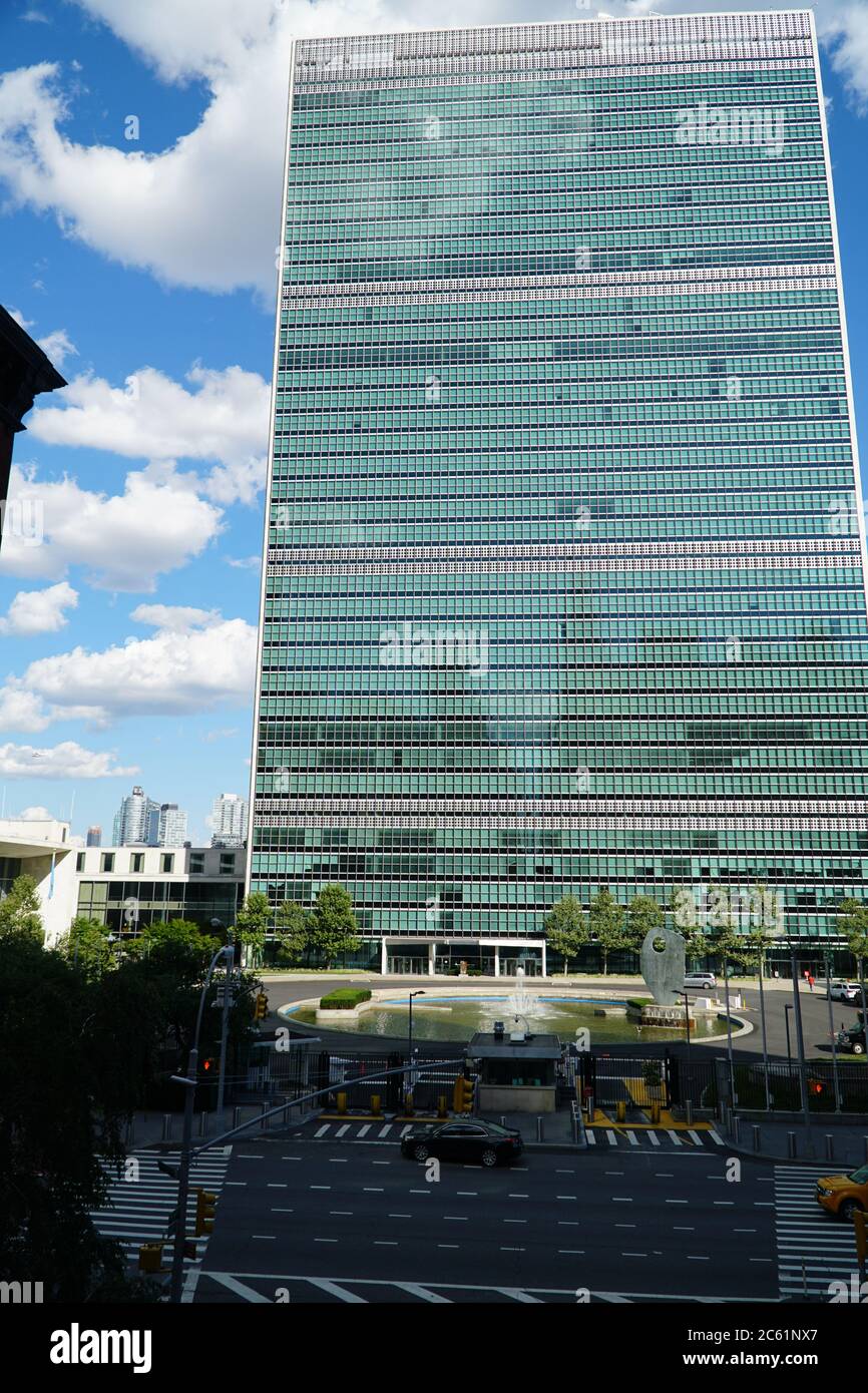 UN-Hauptquartier Stockfoto
