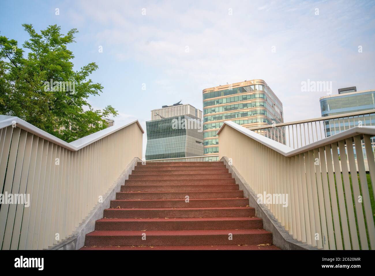 Eine Dauerbrücke in Shanghai, China. Stockfoto