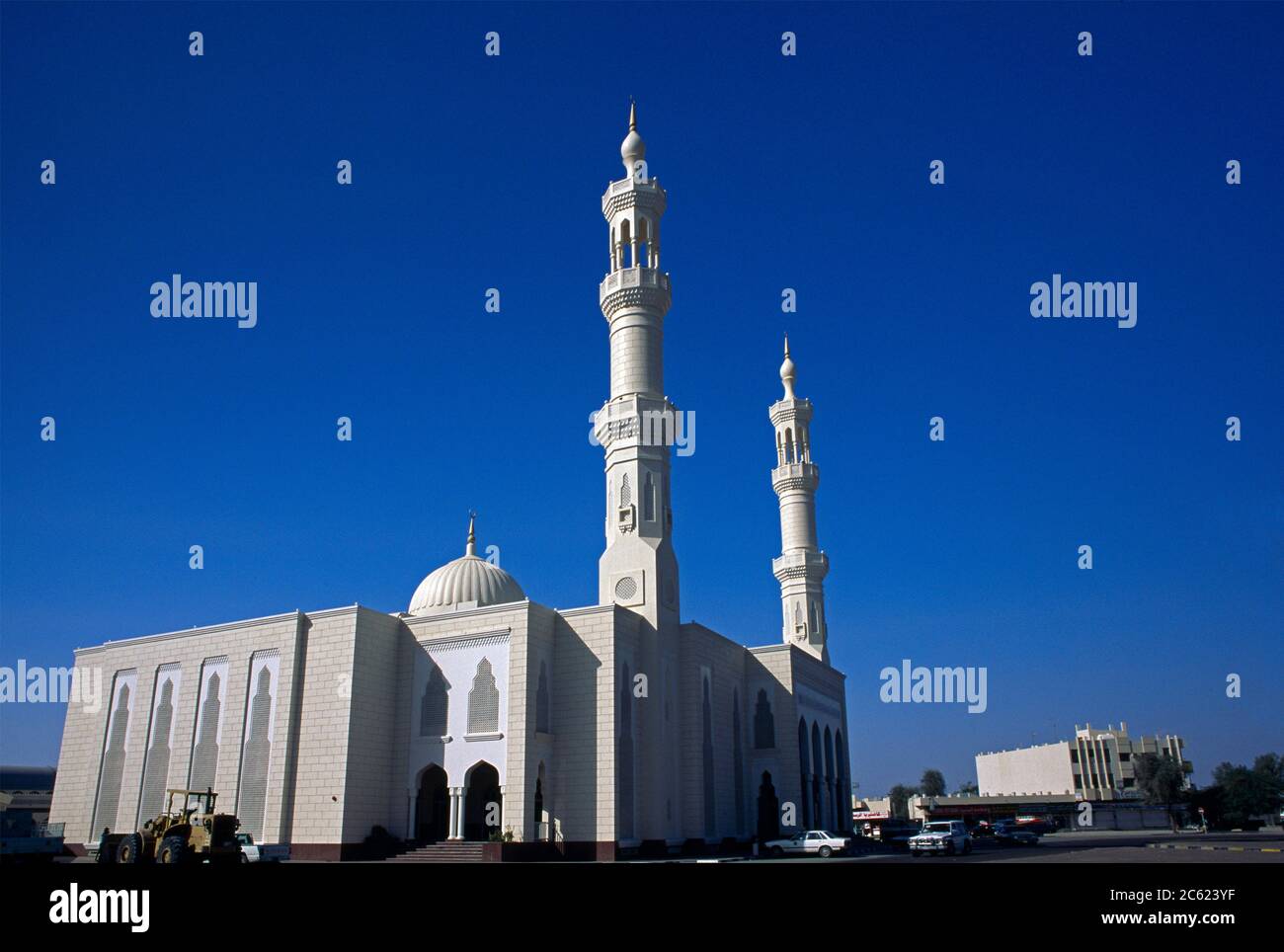 Sharjah UAE Außenansicht der Al Dhaid Moschee Stockfoto