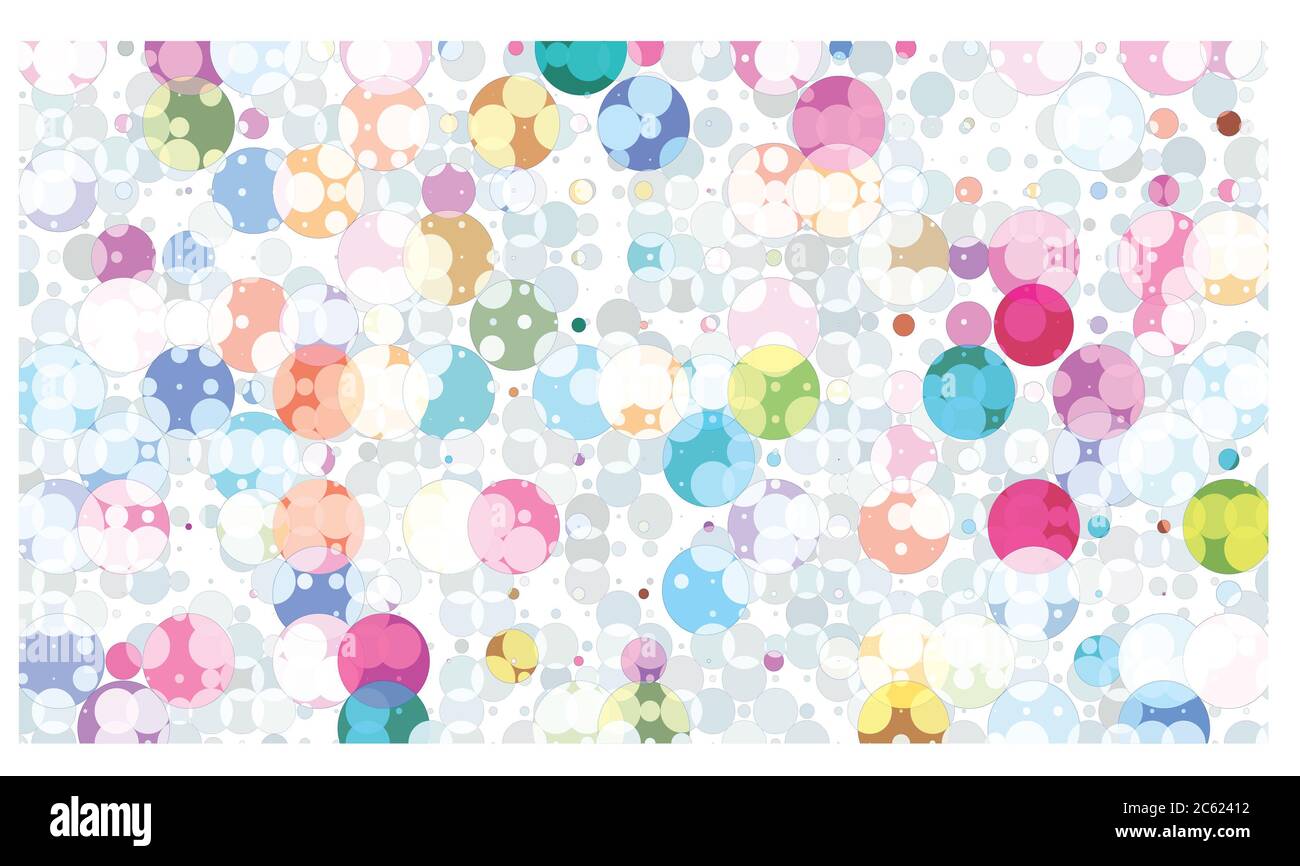Bunte Ballons auf weißem Hintergrund Stockfoto