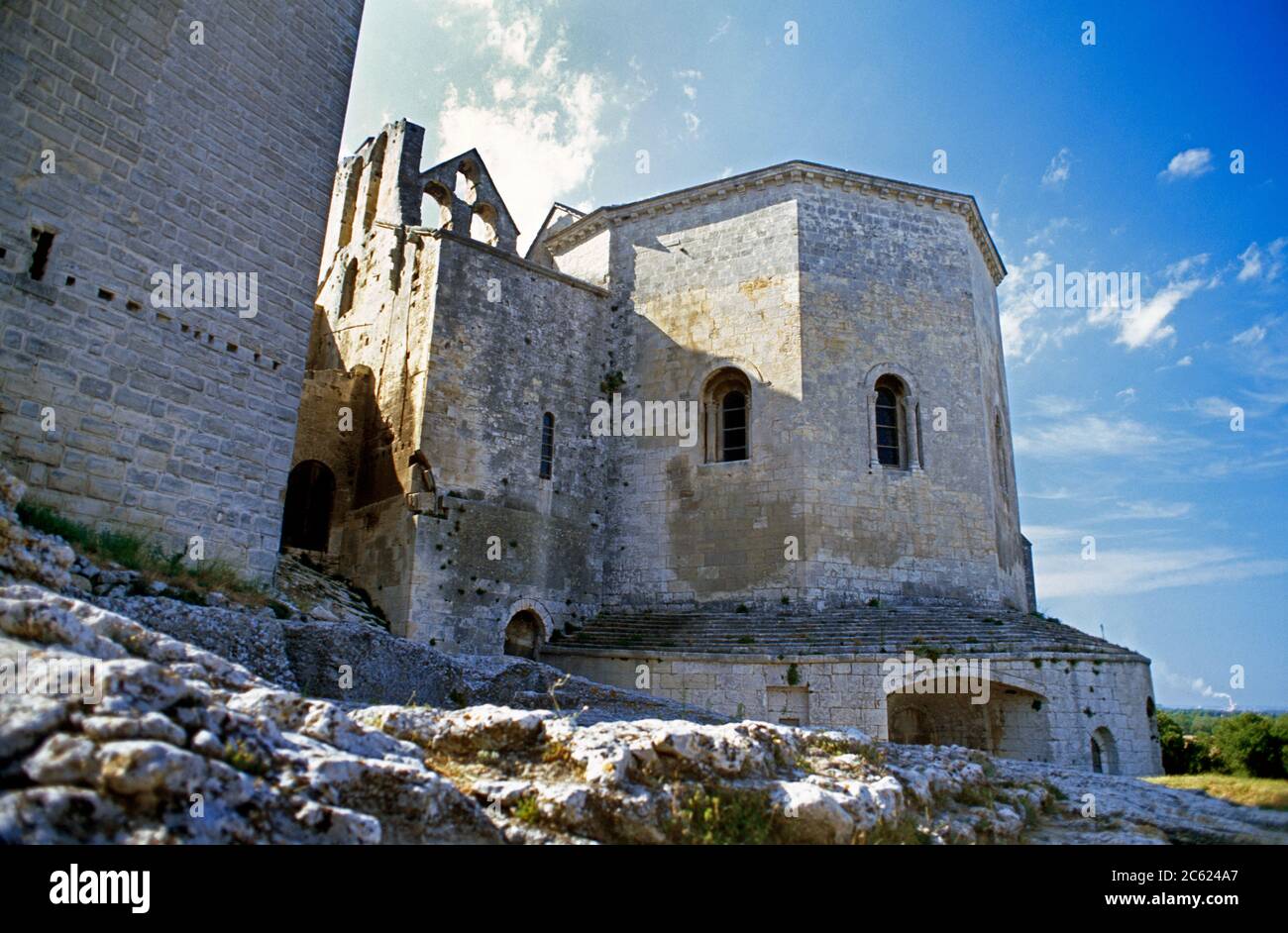 Abbaye De Montmajour Provence Frankreich Benediktinerkloster Stockfoto