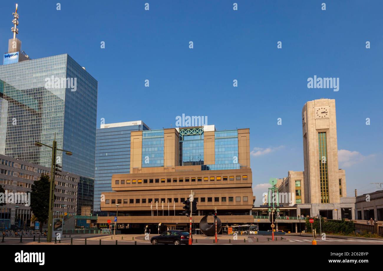 Brüssel-Nord Bahnhof, Brüssel, Belgien, Europa Stockfoto