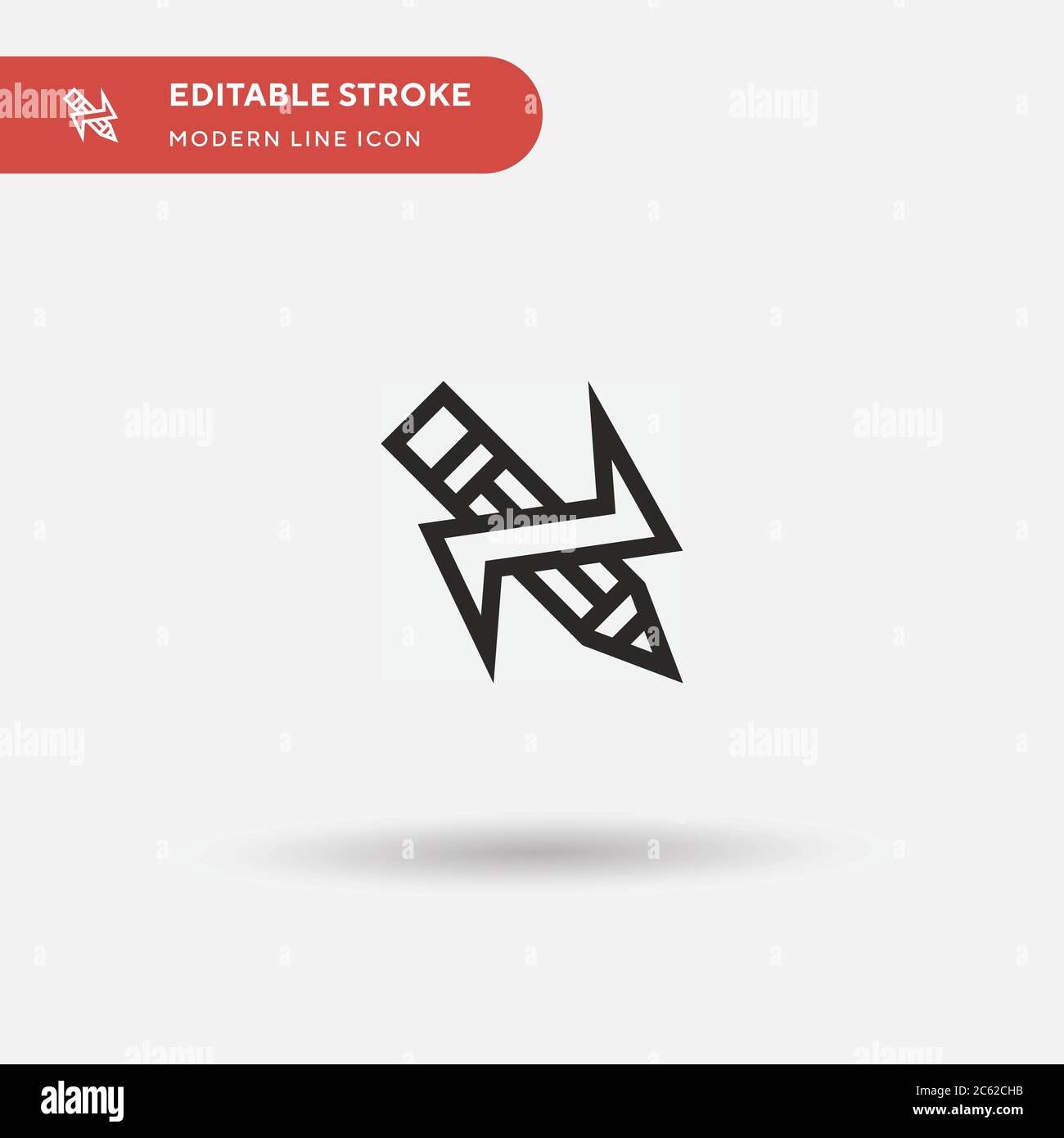 Innovation einfaches Vektorsymbol. Illustration Symbol Design Vorlage für Web mobile UI Element. Perfekte Farbe modernes Piktogramm auf bearbeitbaren Strich. Innovation-Symbole für Ihr Geschäftsprojekt Stock Vektor