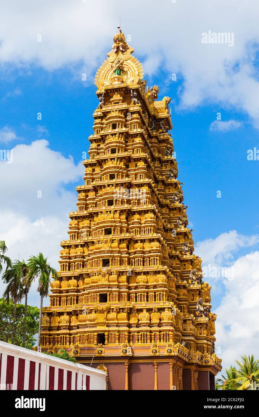 Nallur Kandaswamy Kovil ist einer der bedeutendsten hinduistischen Tempeln im Bezirk der Nördlichen Provinz Jaffna, Sri Lanka. Stockfoto