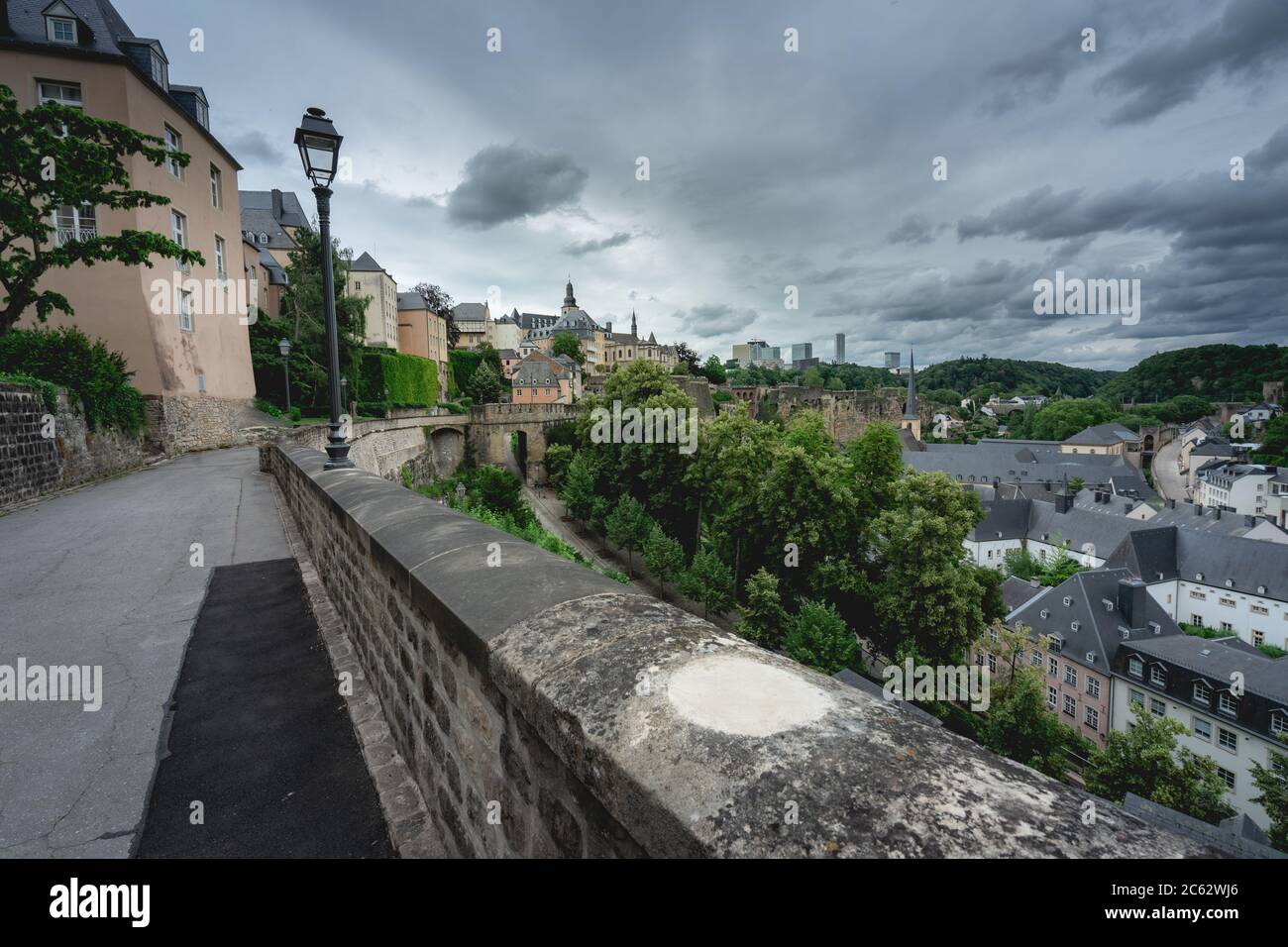 Übersicht aus der Stadt Luxemburg 28 Juni 2020 Stockfoto