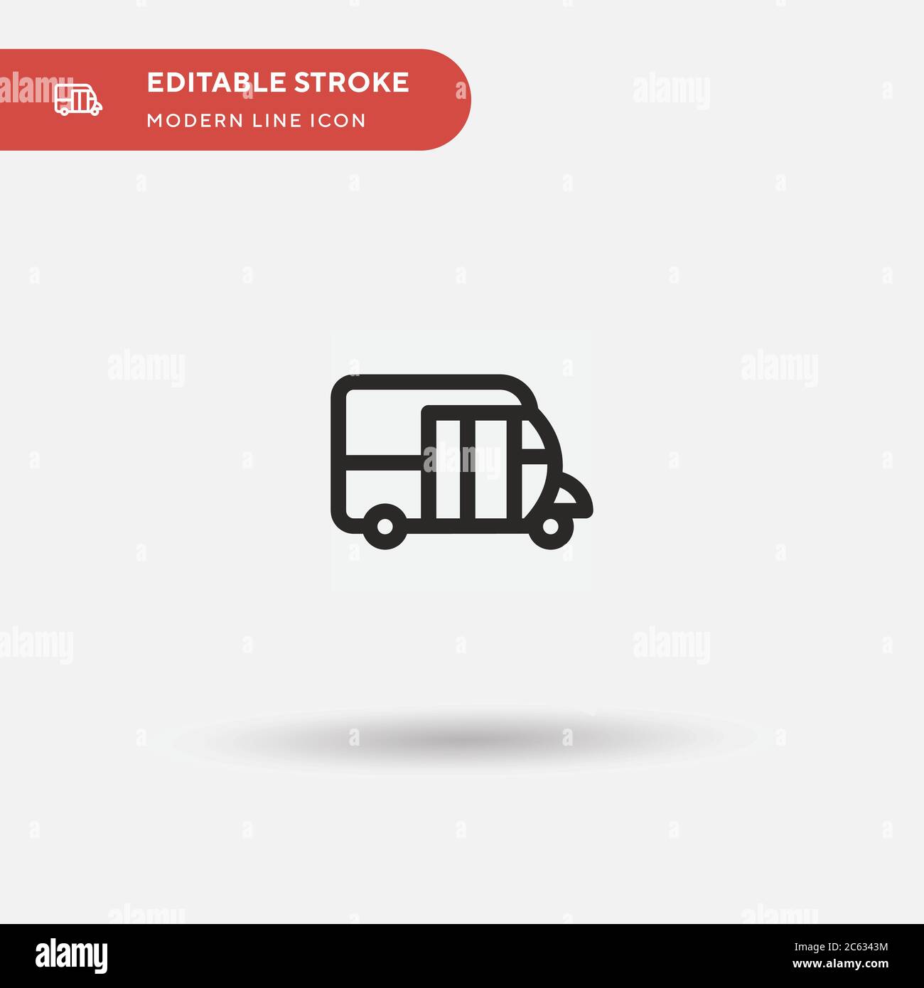 Einfaches Vektorsymbol Rikscha. Illustration Symbol Design Vorlage für Web mobile UI Element. Perfekte Farbe modernes Piktogramm auf bearbeitbaren Strich. Rikscha Stock Vektor