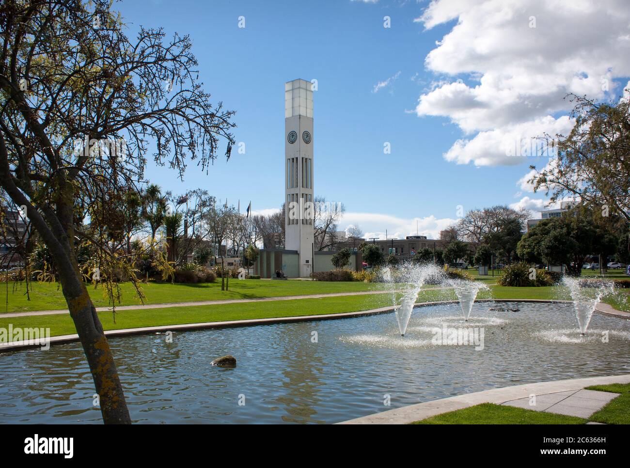 Palmerston North, Neuseeland - Sep 03 2014: Palmerston North City Square. Stockfoto