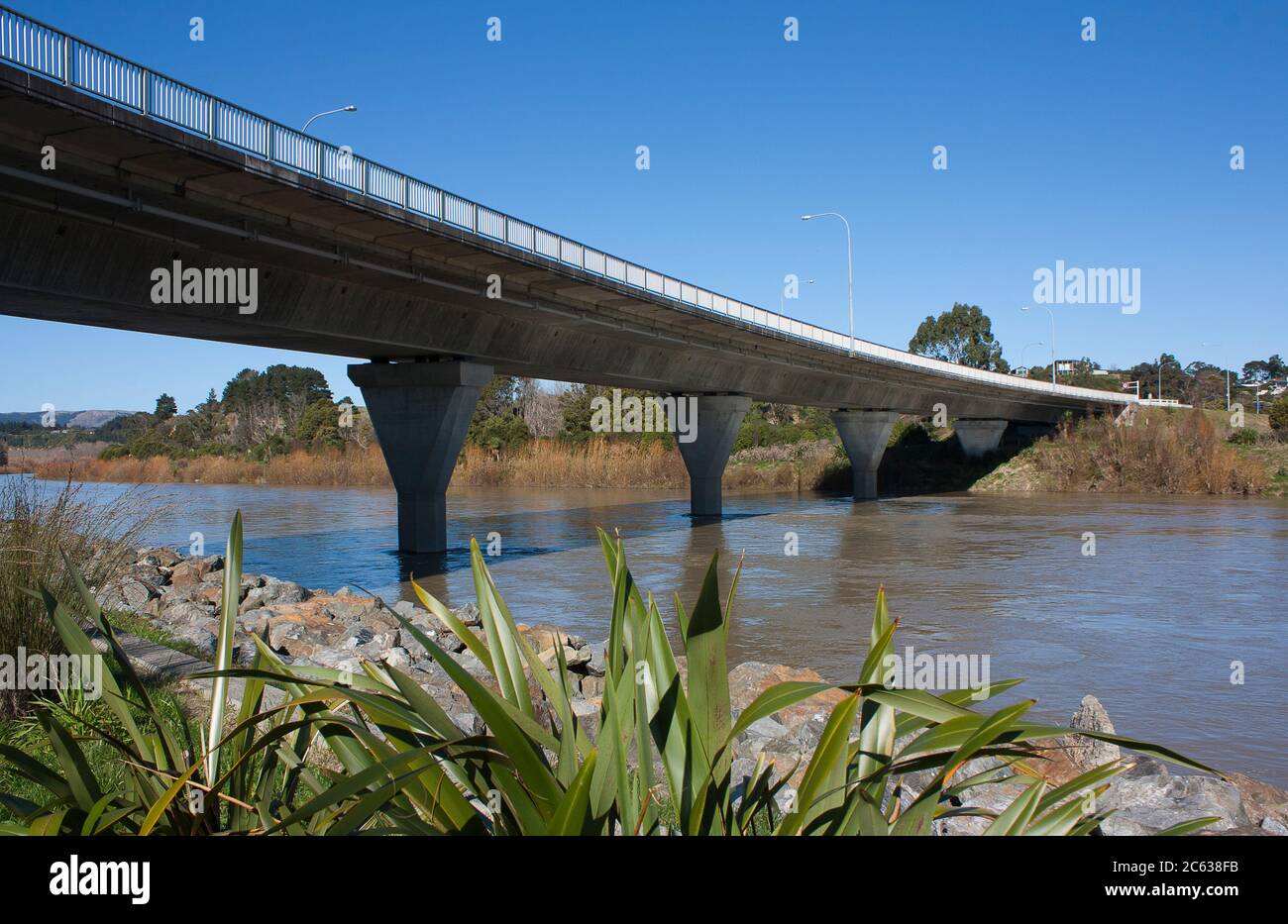 Fitzherbert Bridge in Palmerston North, Neuseeland Stockfoto