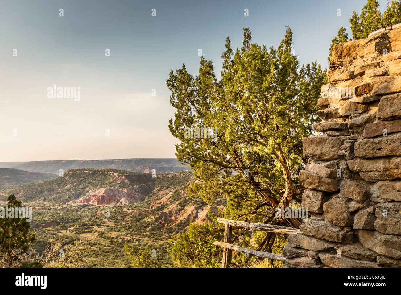 Landschaftlich schöner Blick über den Palo Duro Canyon State Park, Texas Stockfoto