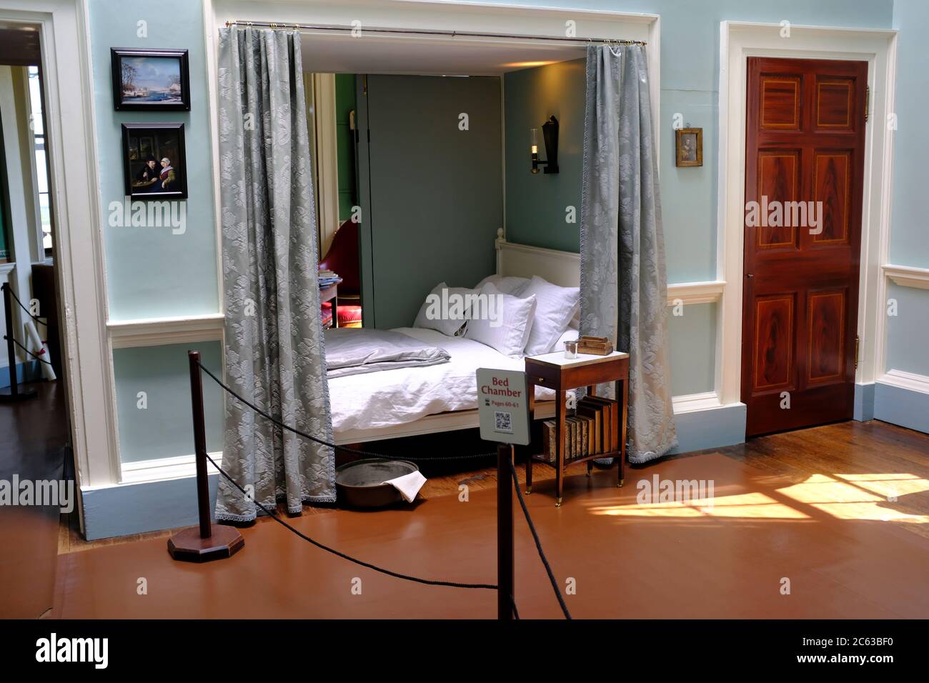 Bettenkammer in Monticello, Thomas Jeffersons früherem Zuhause Stockfoto
