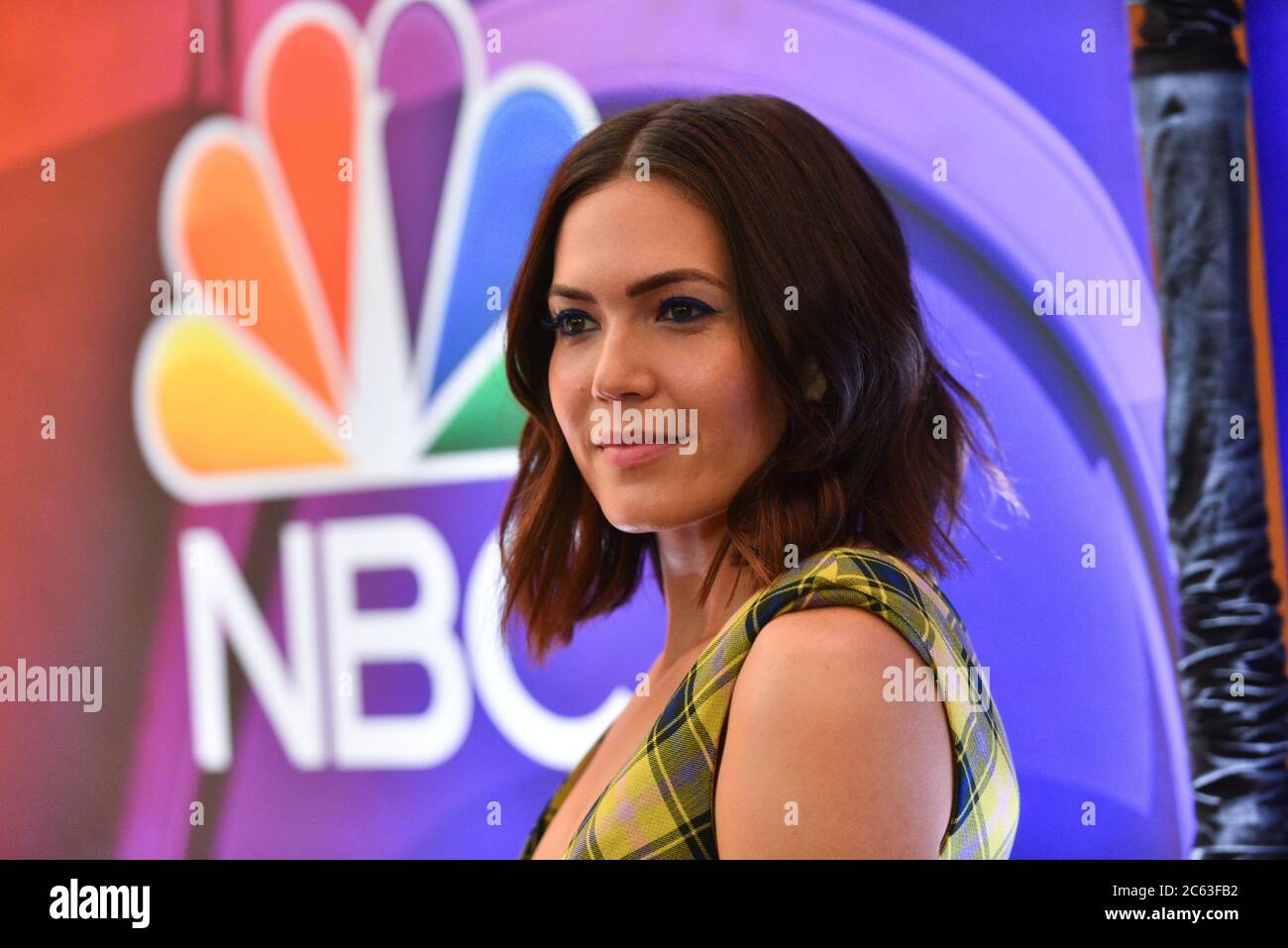 Schauspielerin Mandy Moore besucht am 13. Mai 2019 die NBC 2019/20 im Four Seasons Hotel New York. Stockfoto