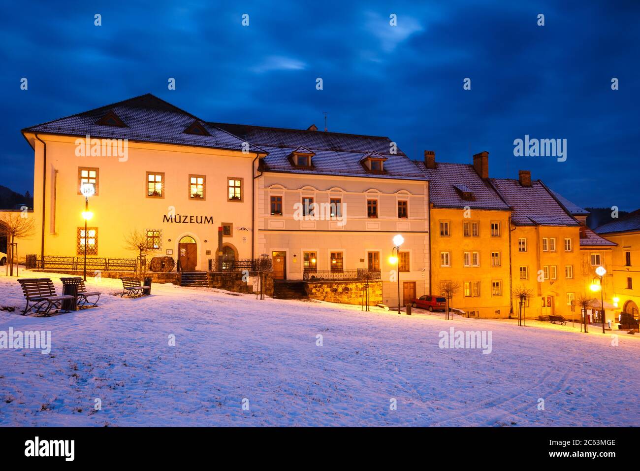 Historischen mittelalterlichen Bergbau Stadt Kremnica in der Mittelslowakei. Stockfoto