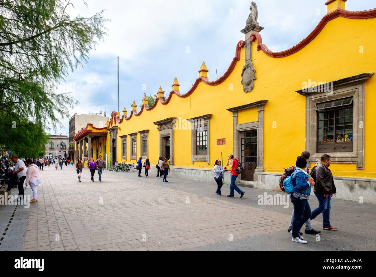 Das Rathaus im historischen Viertel Coyoacan in Mexiko-Stadt Stockfoto