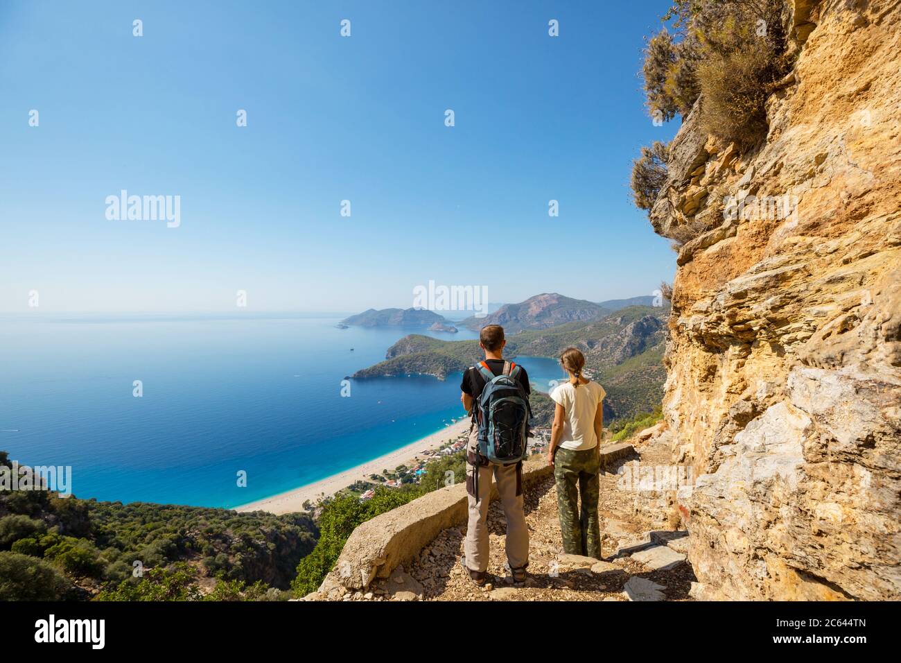 Schöne Natur, Landschaften in der Türkei Bergen.  Lykische Weg ist berühmt unter den Wanderer. Stockfoto