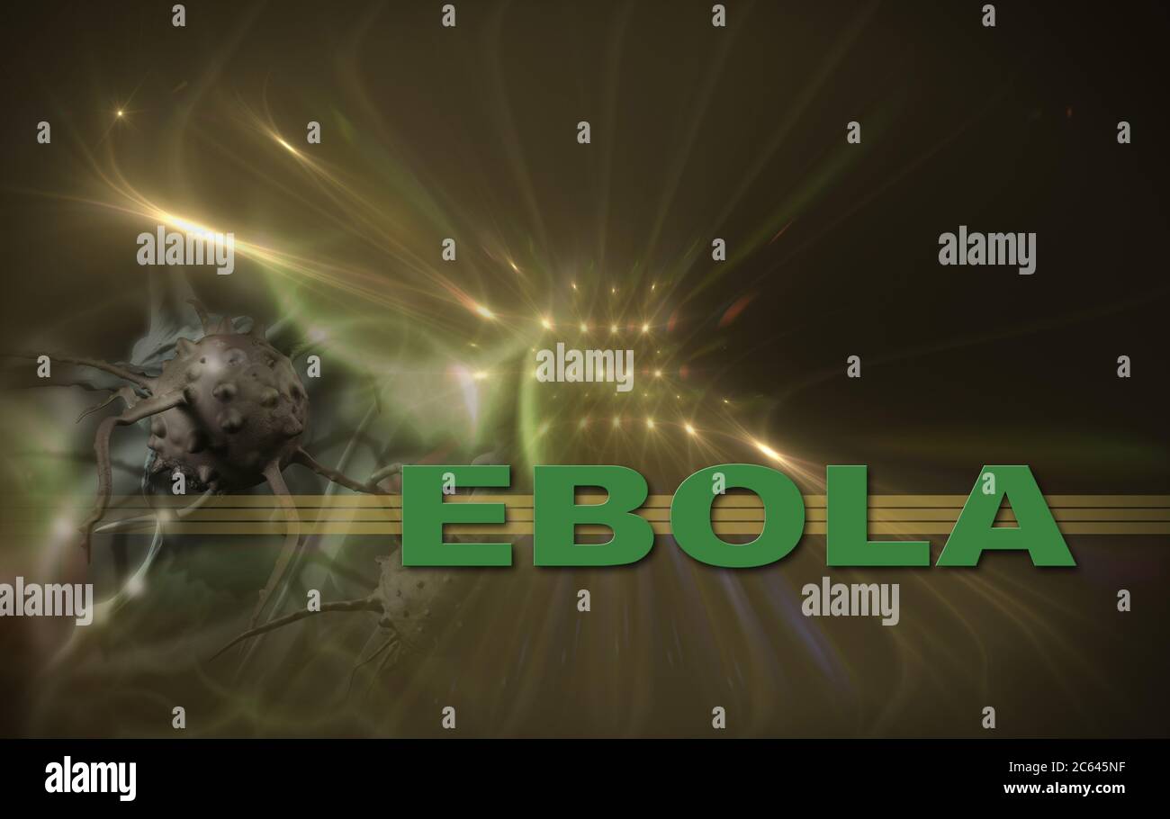 Wort EBOLA schreiben auf Linien Ende optische flares Hintergrund Stockfoto