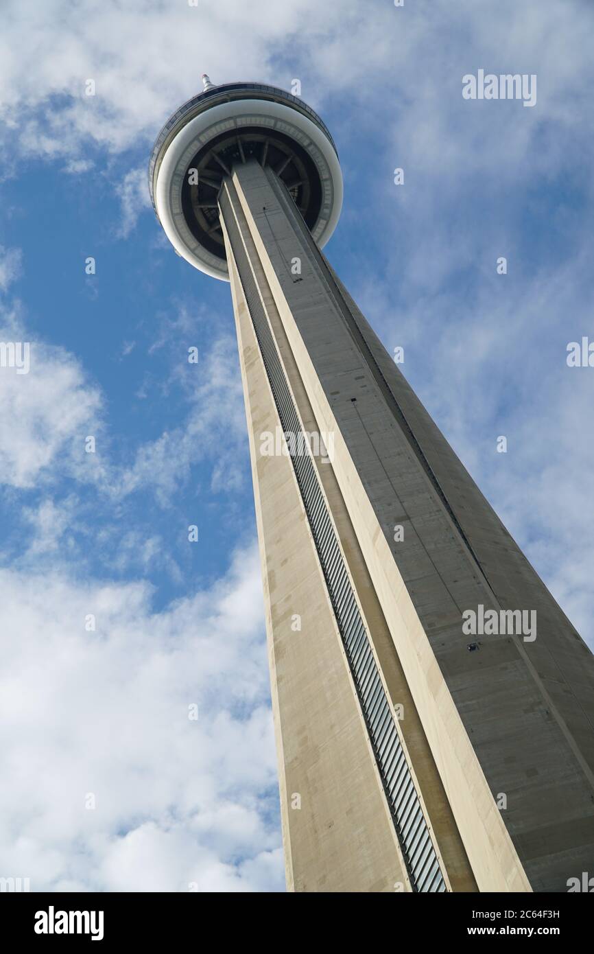 Den CN Tower hoch Stockfoto