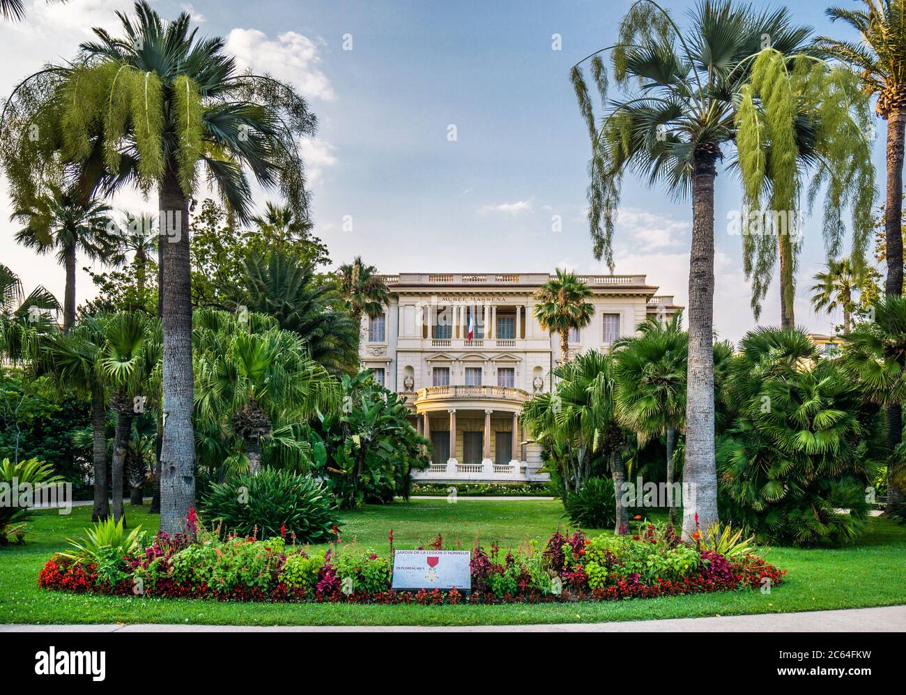 Villa Masséna Kunstmuseum, erbaut von 1898 bis 1901 und im Stil der italienischen Villen entworfen, André Massena gab es Nizza im Jahr 1917, es war dann tran Stockfoto