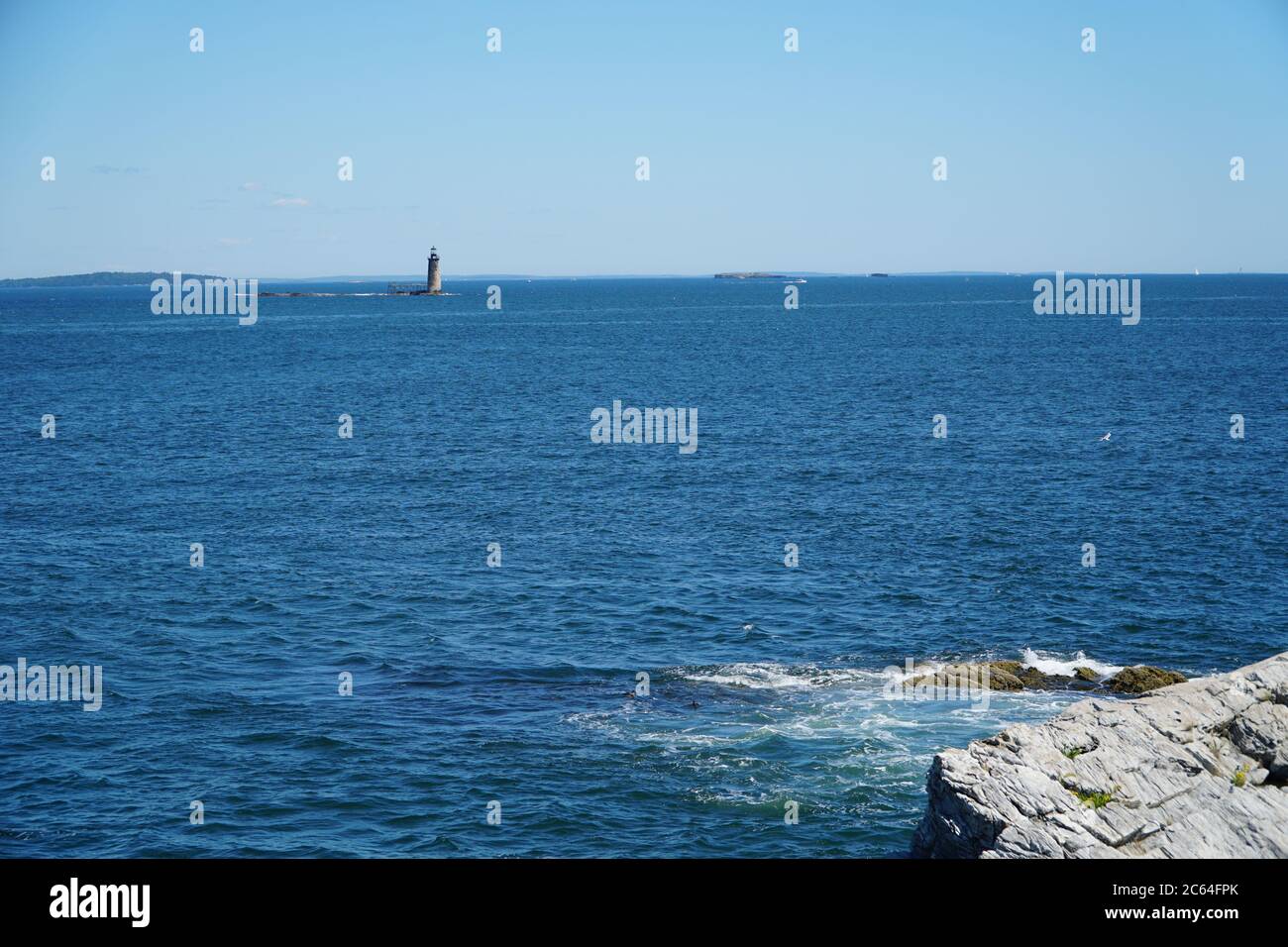 Ram Island Ledge Light Station Stockfoto