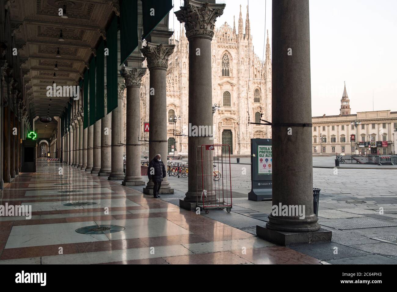 Italien, Lombardei, Mailand, Domplatz Stockfoto