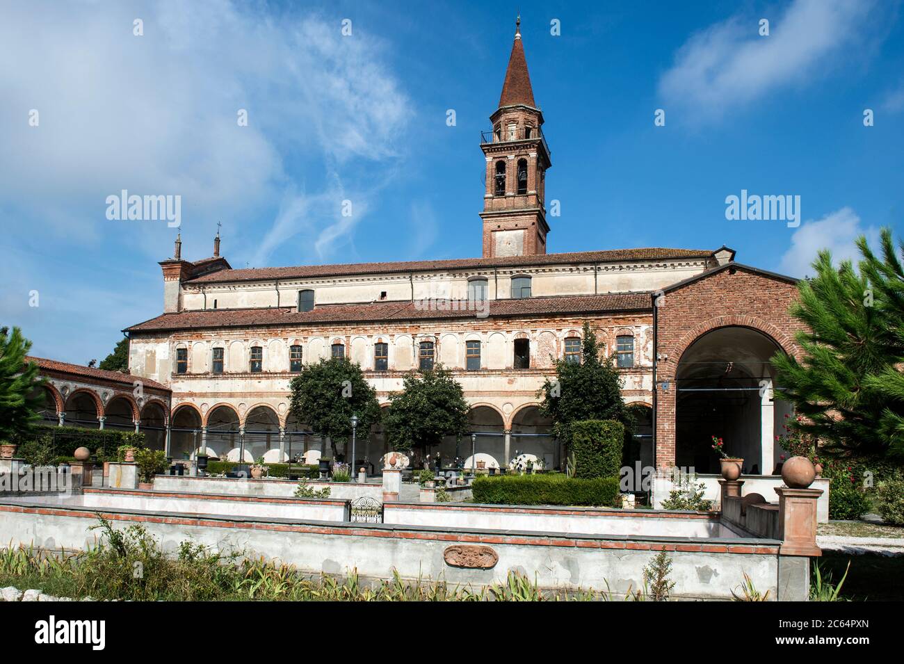 Italien, Lombardei, Lodi, Ospedaletto Lodigiano, Kloster Gerolomini Stockfoto