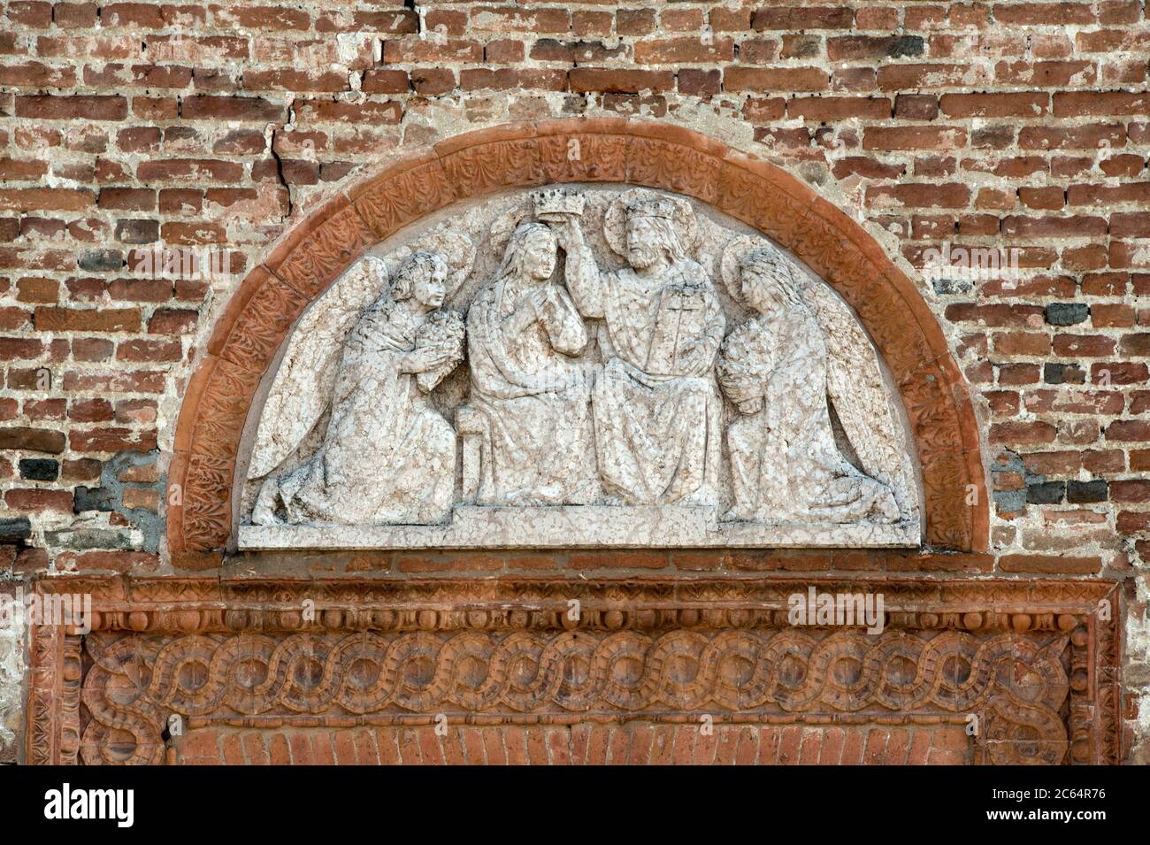 Italien, Lombardei, Castiglione d'Adda, Chiesa Incoronata Stockfoto