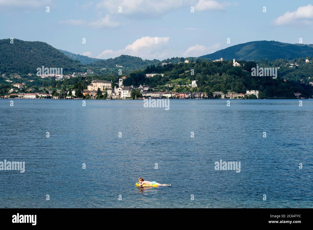 Italien, Lombardei, Ortasee Stockfoto
