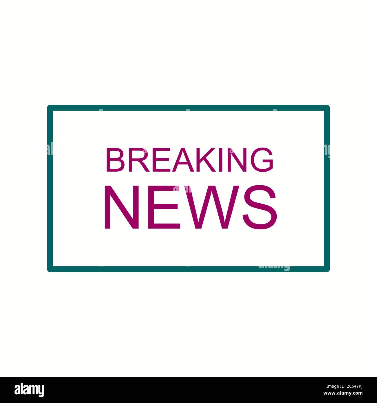 Einzigartiges Symbol Für Die Vektorlinie Der Breaking News Stock Vektor