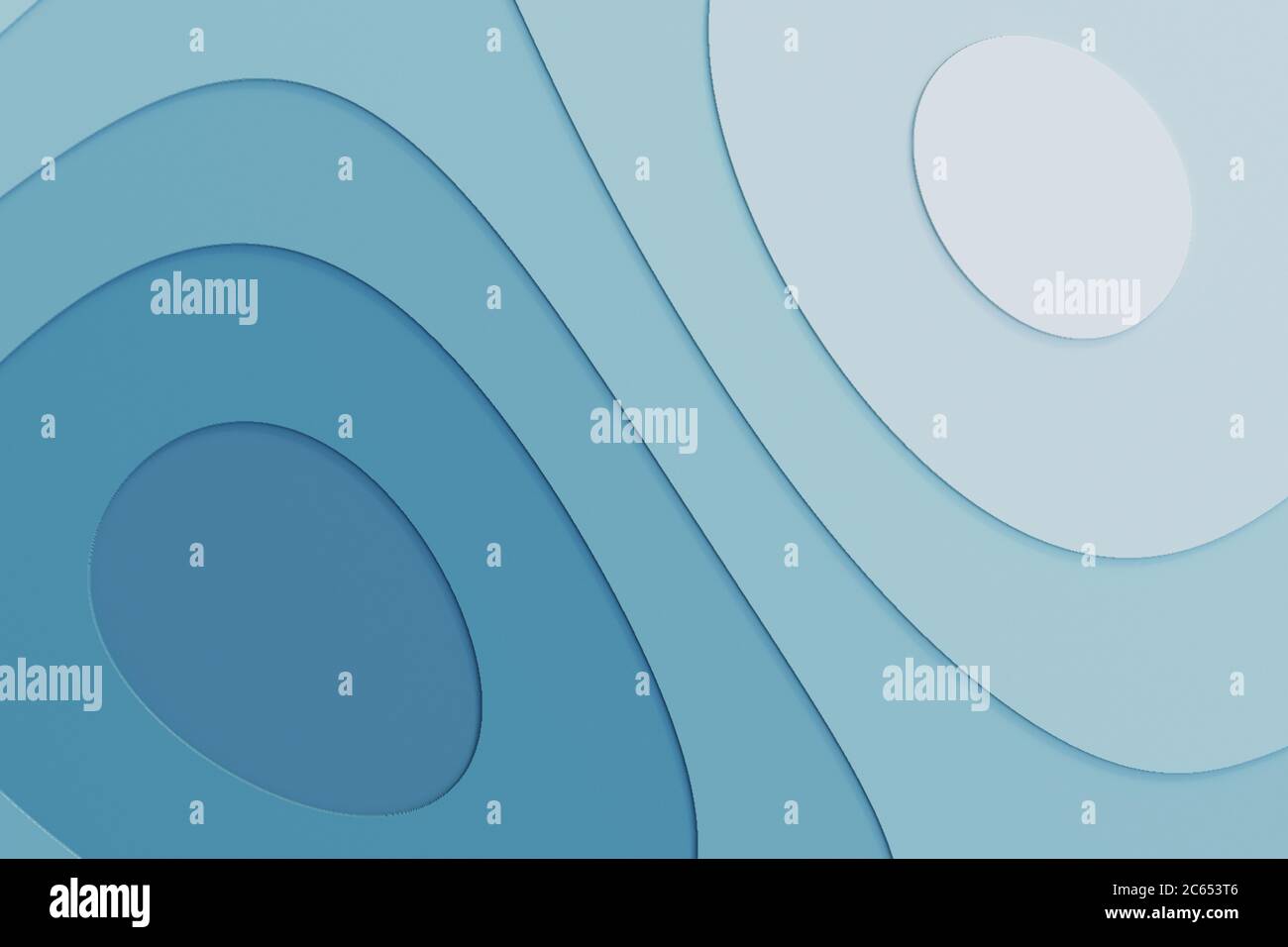 Moderne gewellte Retro-Hintergrund für Textur. Wiederholte und kreisförmige geometrische Formen. Abstraktes 3D-Design. . Hochwertige 3d-Illustration Stockfoto